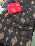 Bareeze 3PC Karandi Suit - Black