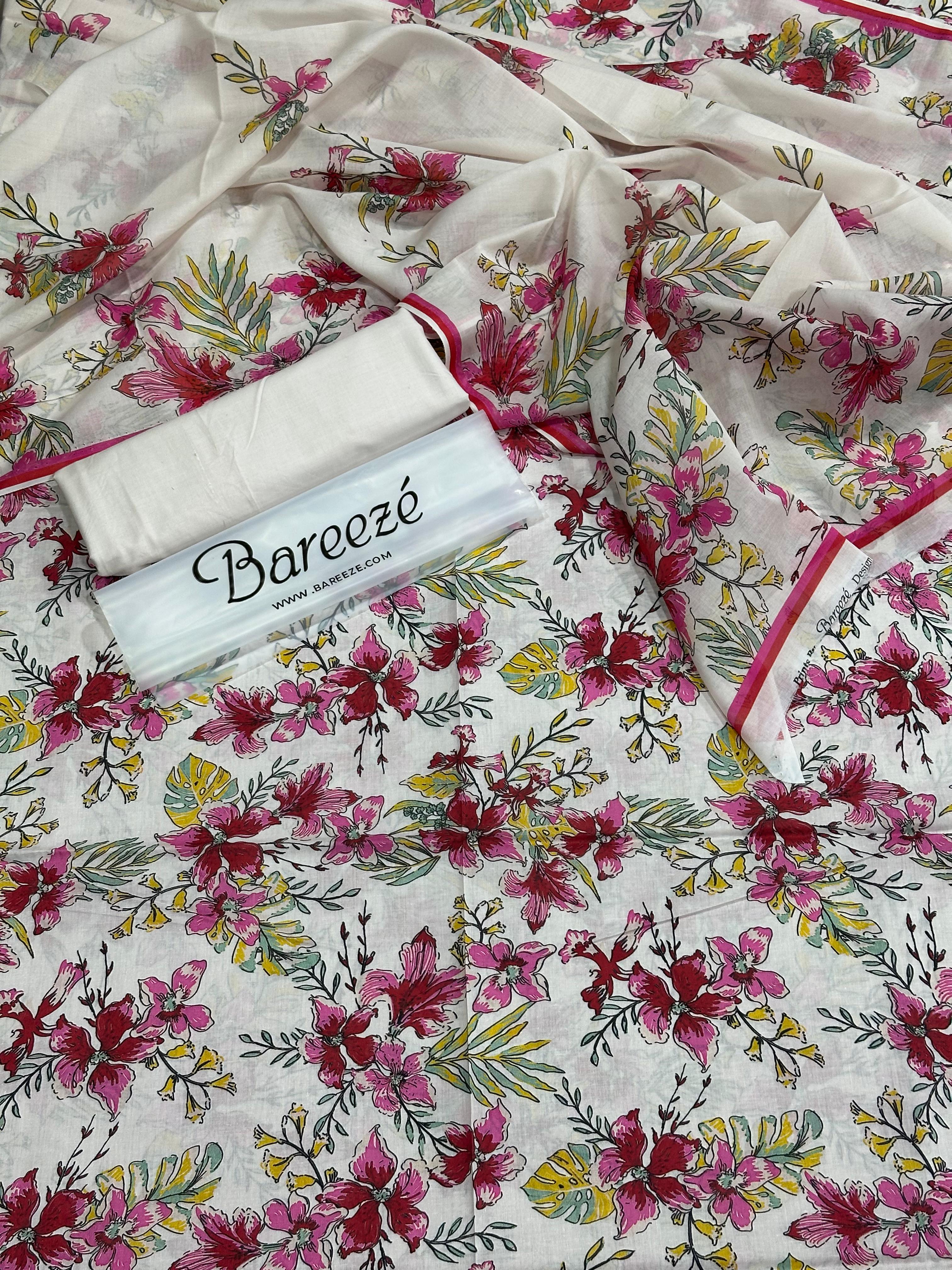 Bareeze Printed Lawn 3PC Suit