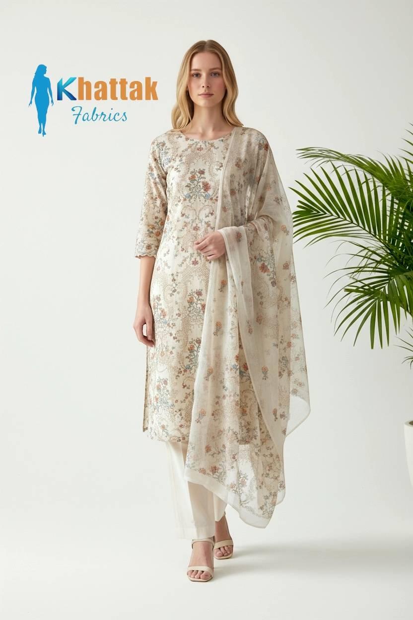 Khattack Fabrics Karandi-043 Khattak Fabrics 0086 – Elegant Winter Karandi Fabric by Khattak Fabrics