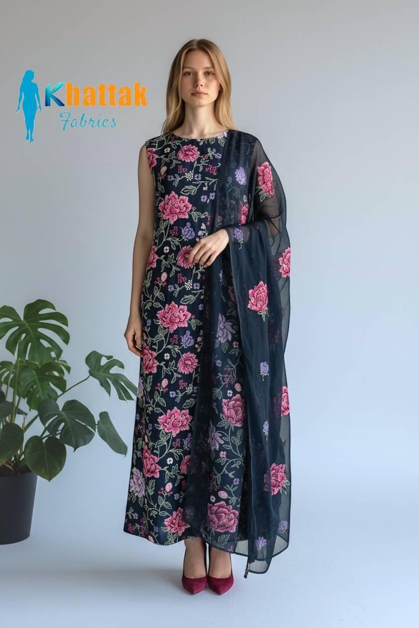 Khattak Fabrics 0079 – Soft Karandi Fabric from Winter Collection 2025