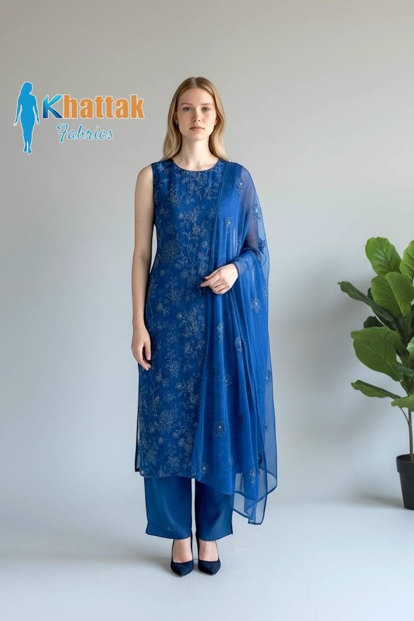 Khattak Fabrics 0059 – Elegant and Breathable Karandi Fabric 2025