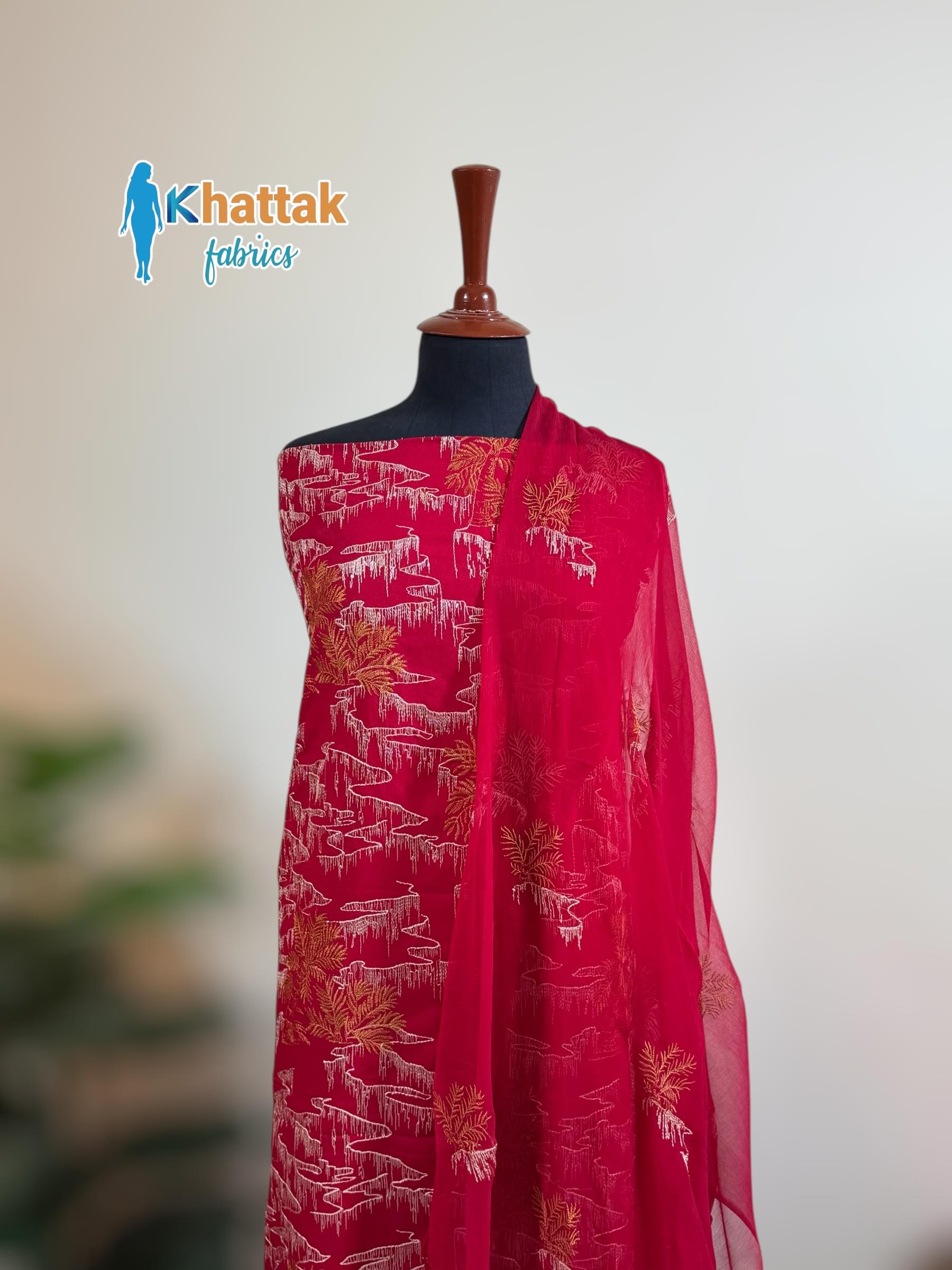Winter Karandi 3PC KF-122 Embroidered Suit – Khattak Fabrics